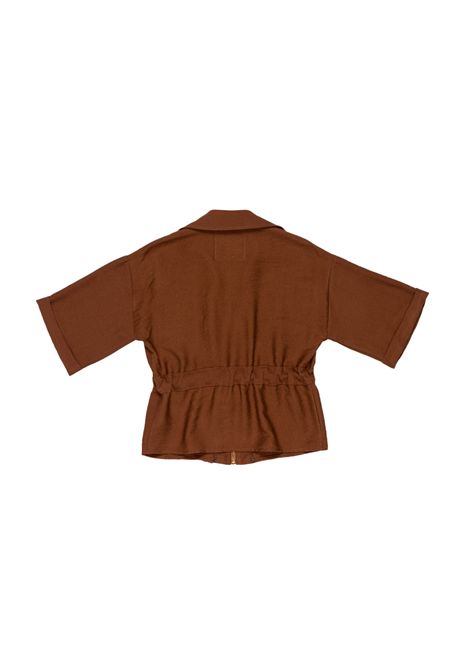 Giubbino con coulisse Lù-Lù BY MISS GRANT | LL4338CIOCCOLATO